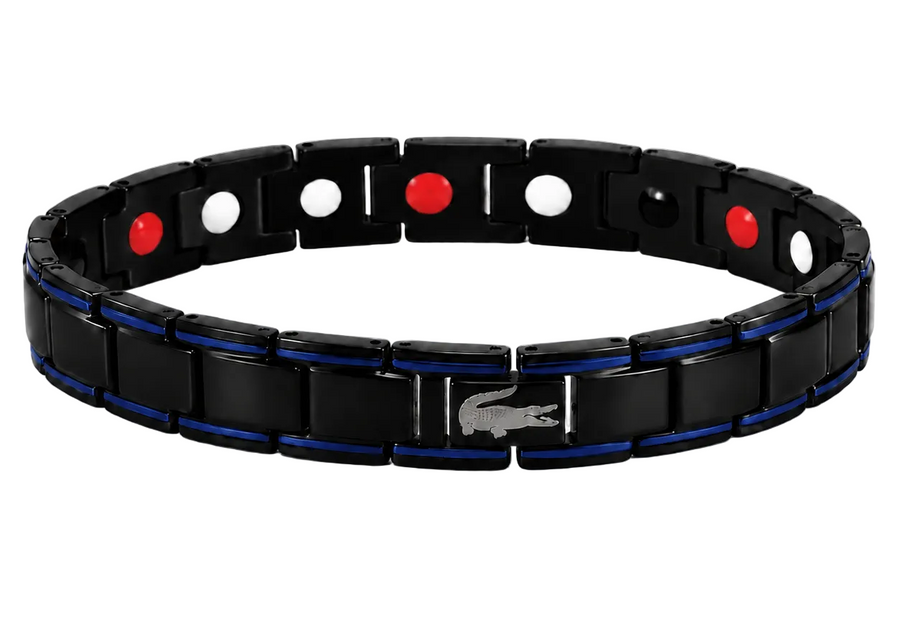 Black and Blue lacoste bracelet