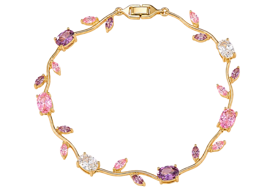 Tulip Bracelet - Pink & Purple