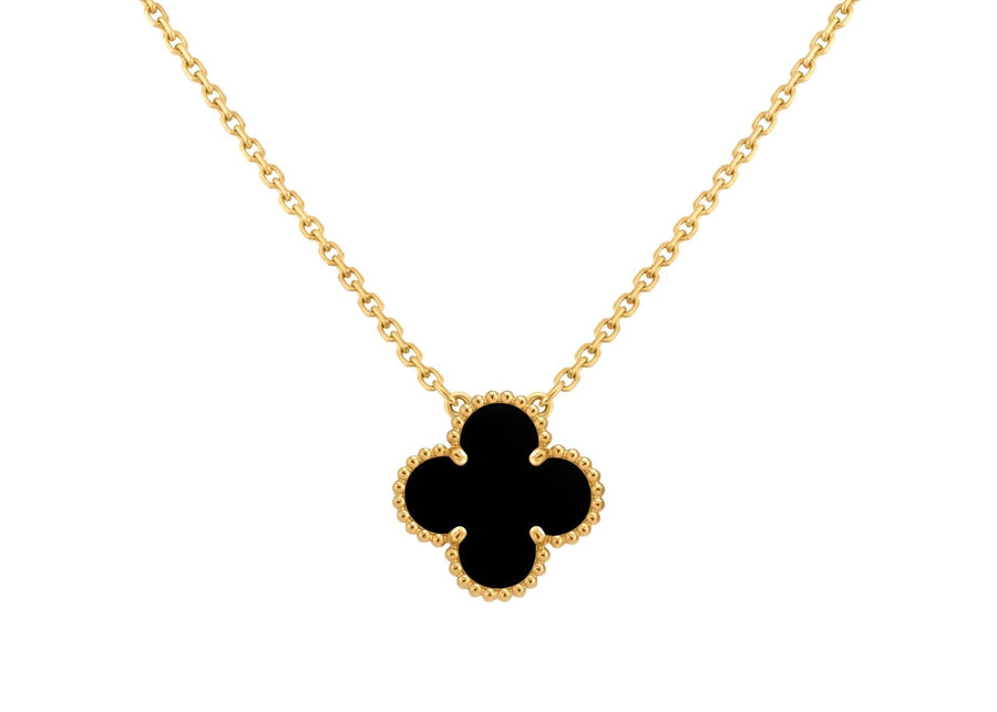Single black van cleef NECKLACE