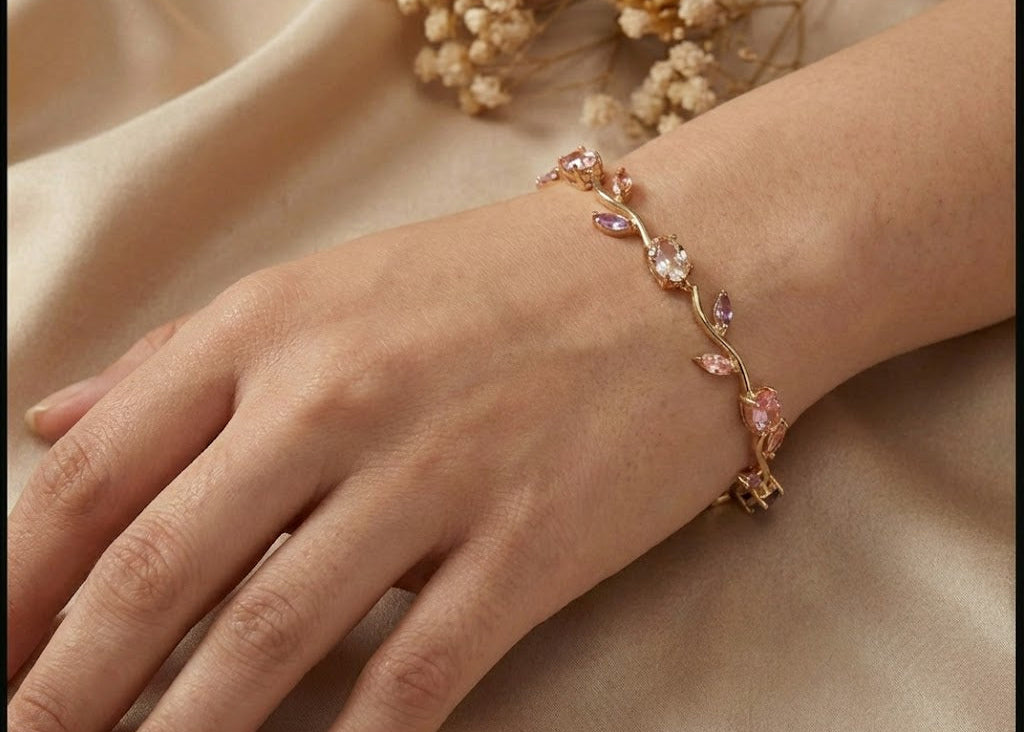 Tulip Bracelet - Pink & Purple