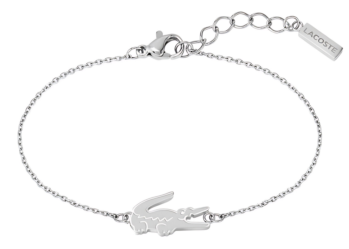 Thin Lacoste Bracelet - Silver