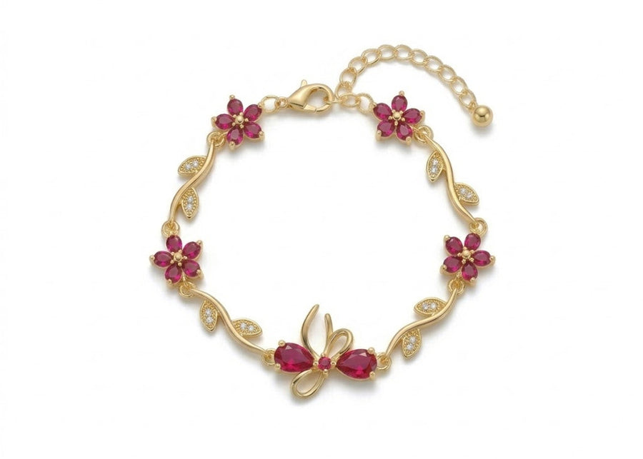 Ribbon Bracelet - Red