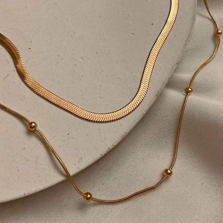 LAYERED NECKLACES SET