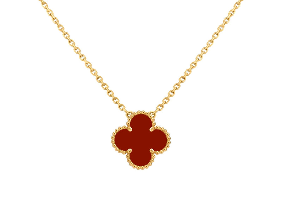 Single red van cleef NECKLACE