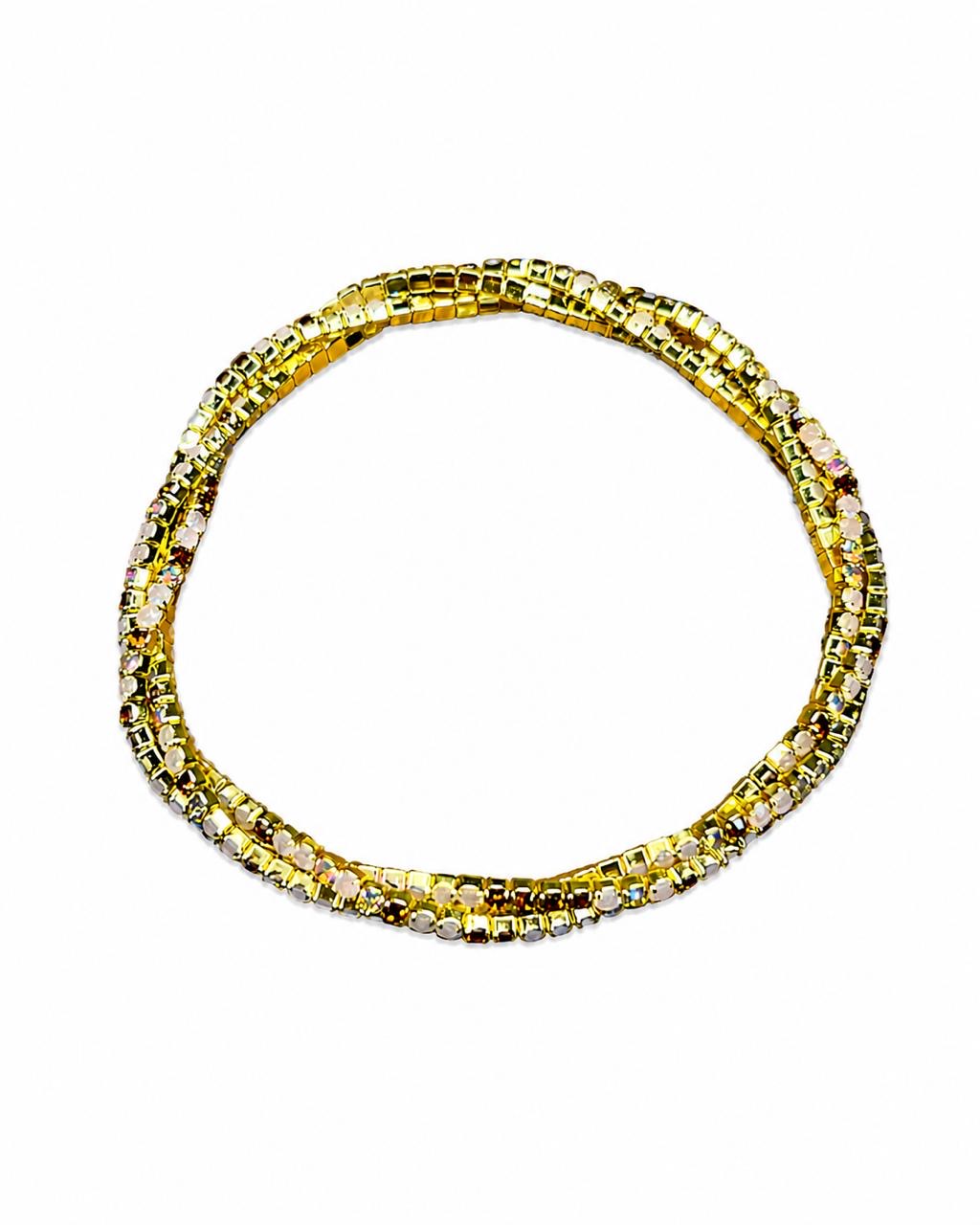 Triple tennis bracelet