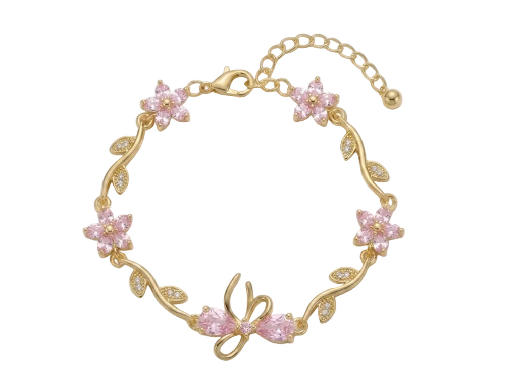 Ribbon Bracelet - Pink