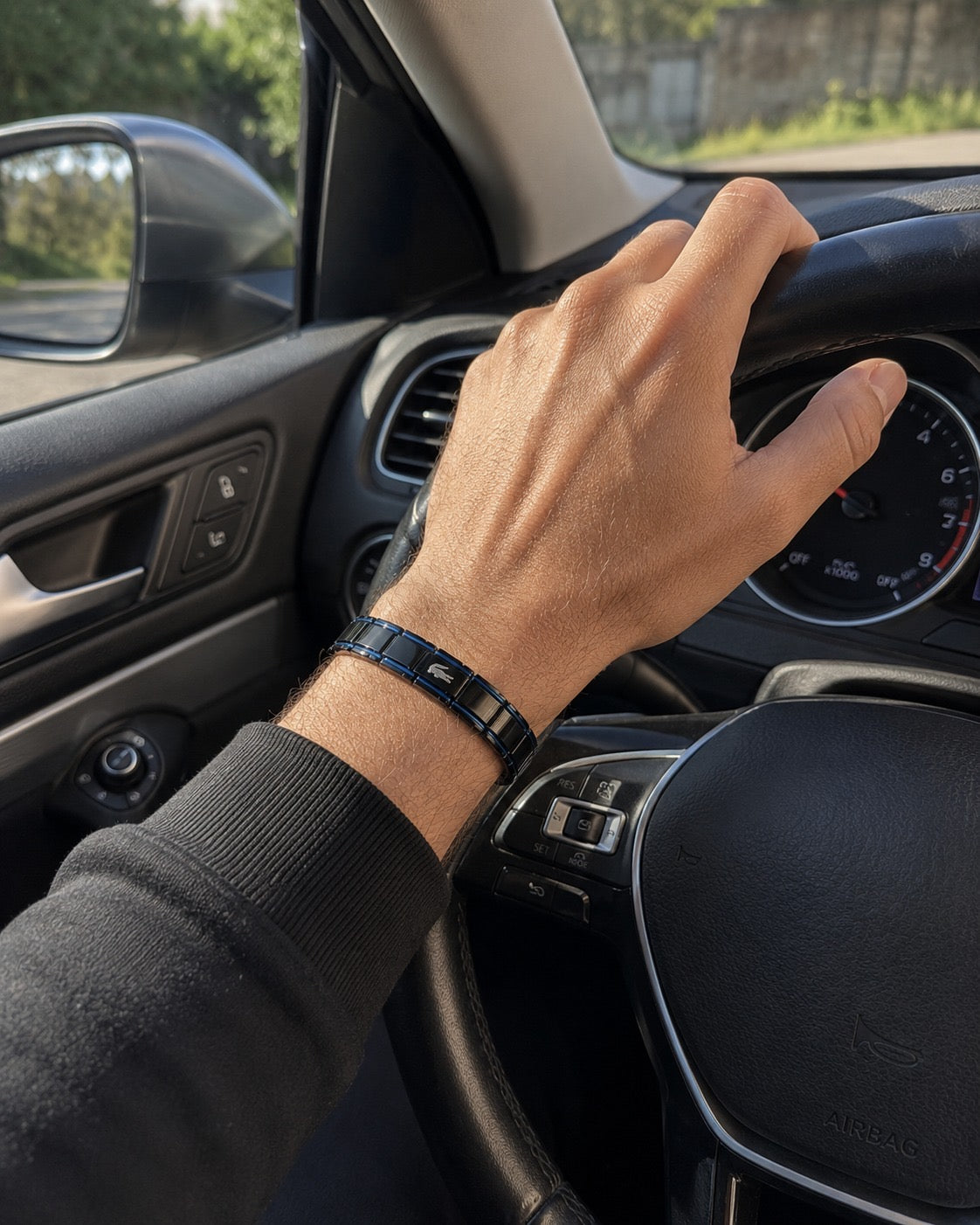Black and Blue lacoste bracelet