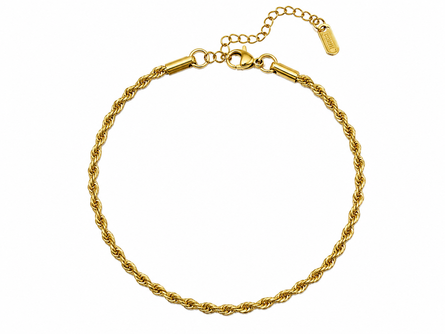 Thin twisted rope bracelet