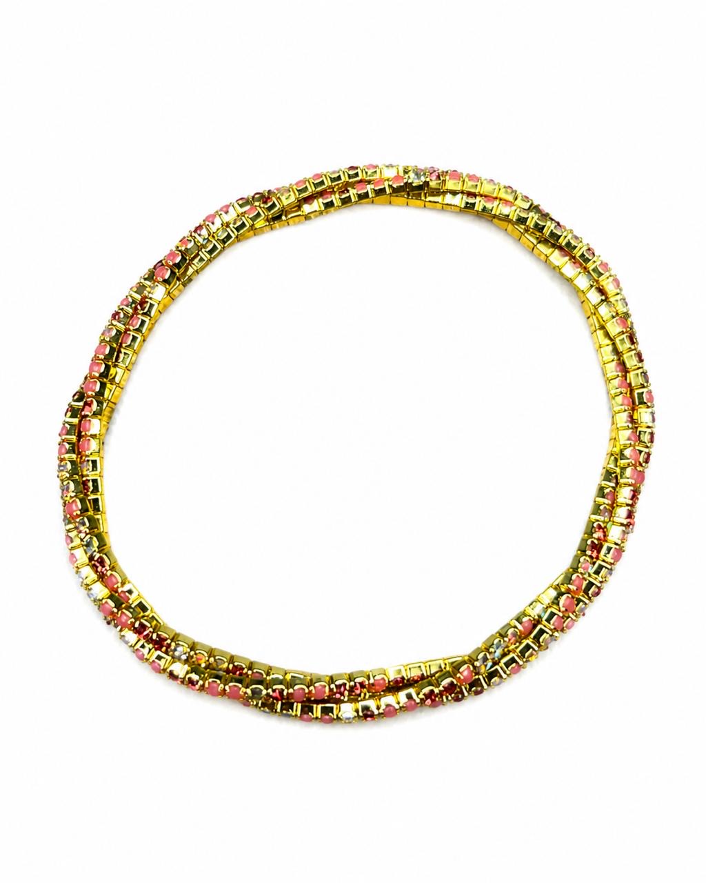 Triple tennis bracelet
