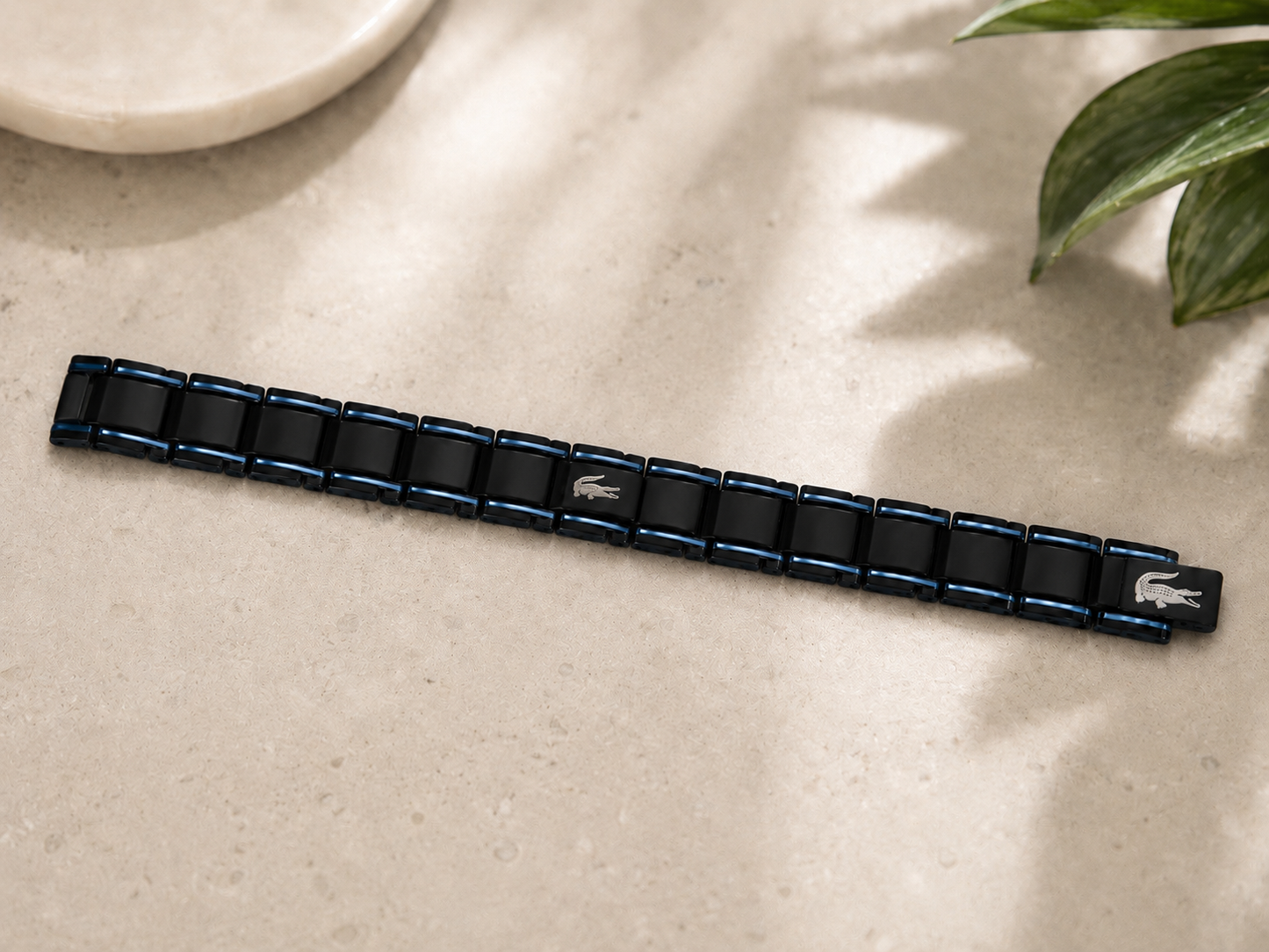 Black and Blue lacoste bracelet