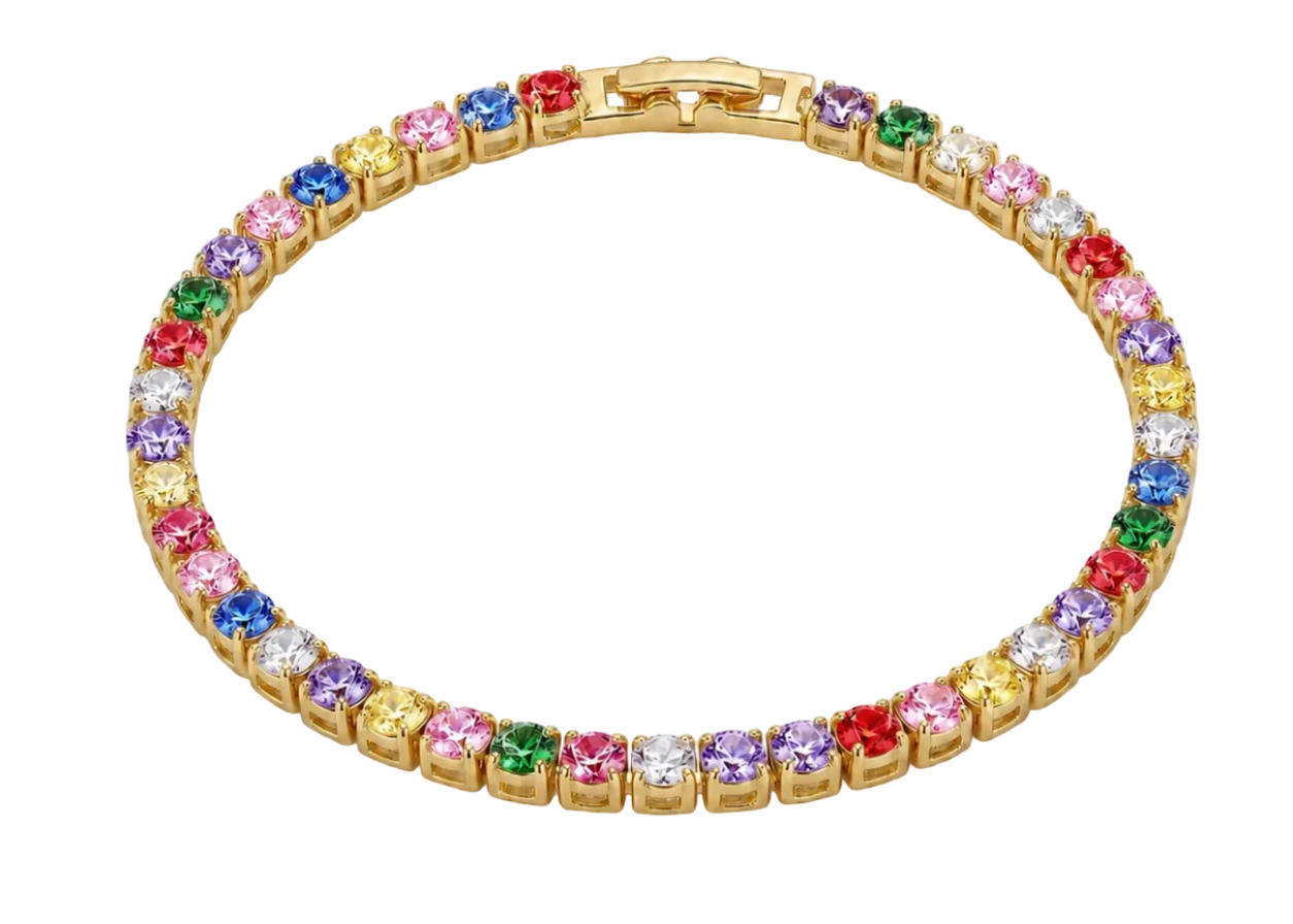Multi-colored TENNIS BRACELET