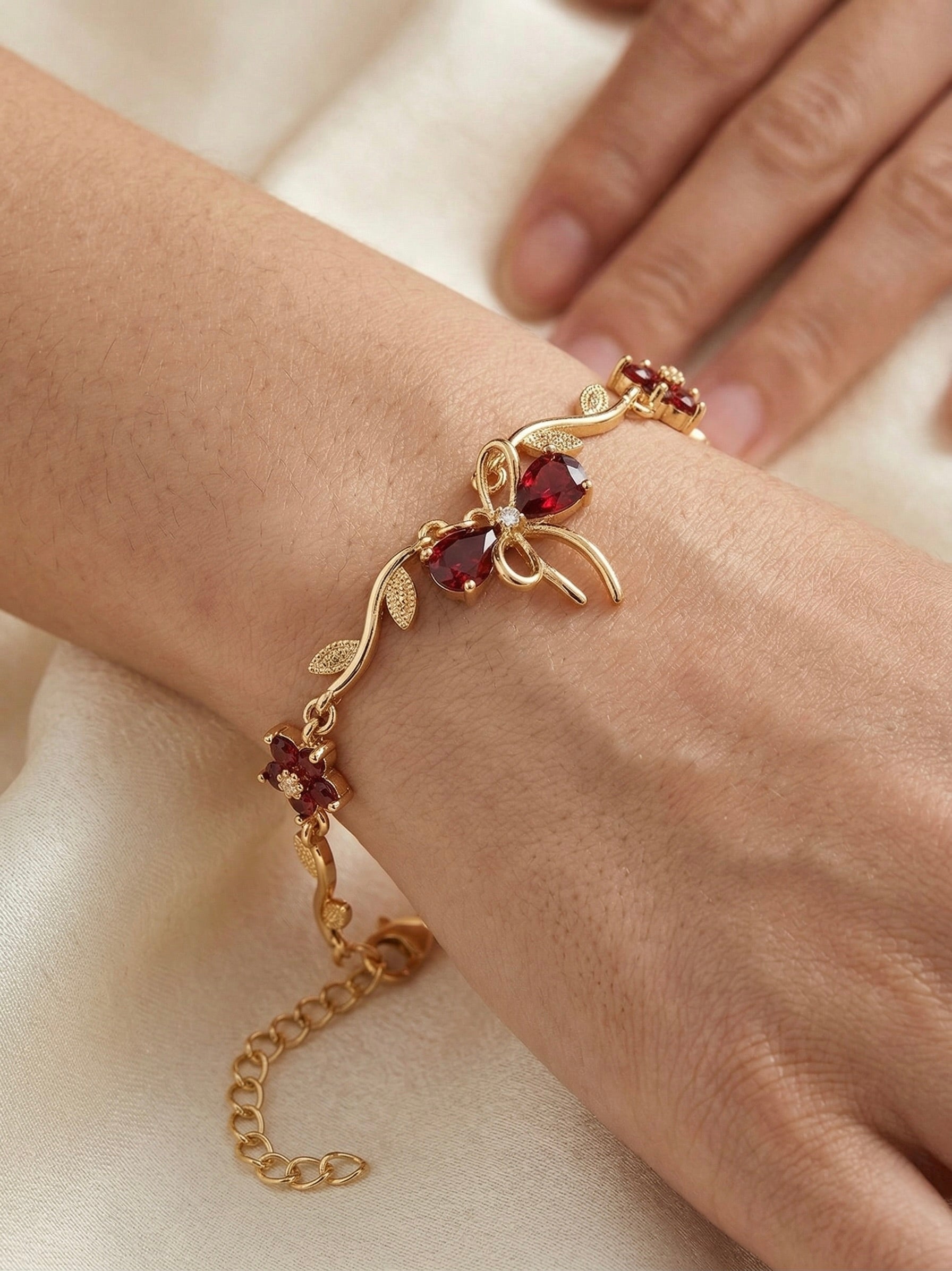 Ribbon Bracelet - Red
