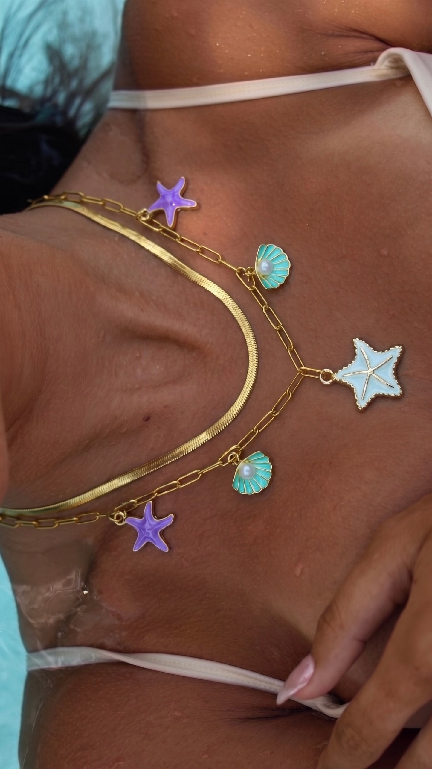 Summer Mediterranean necklace