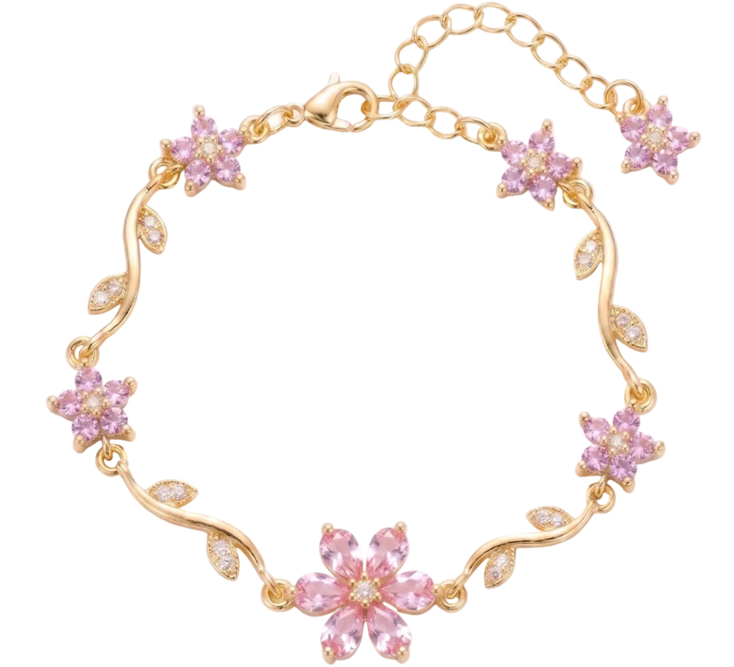 Floral Bracelet - Pink