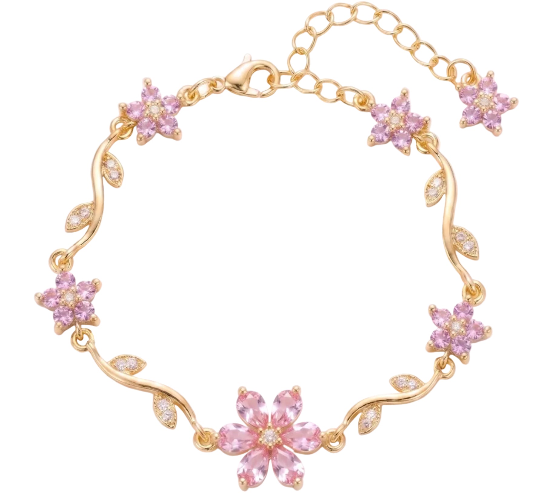 Floral Bracelet - Pink