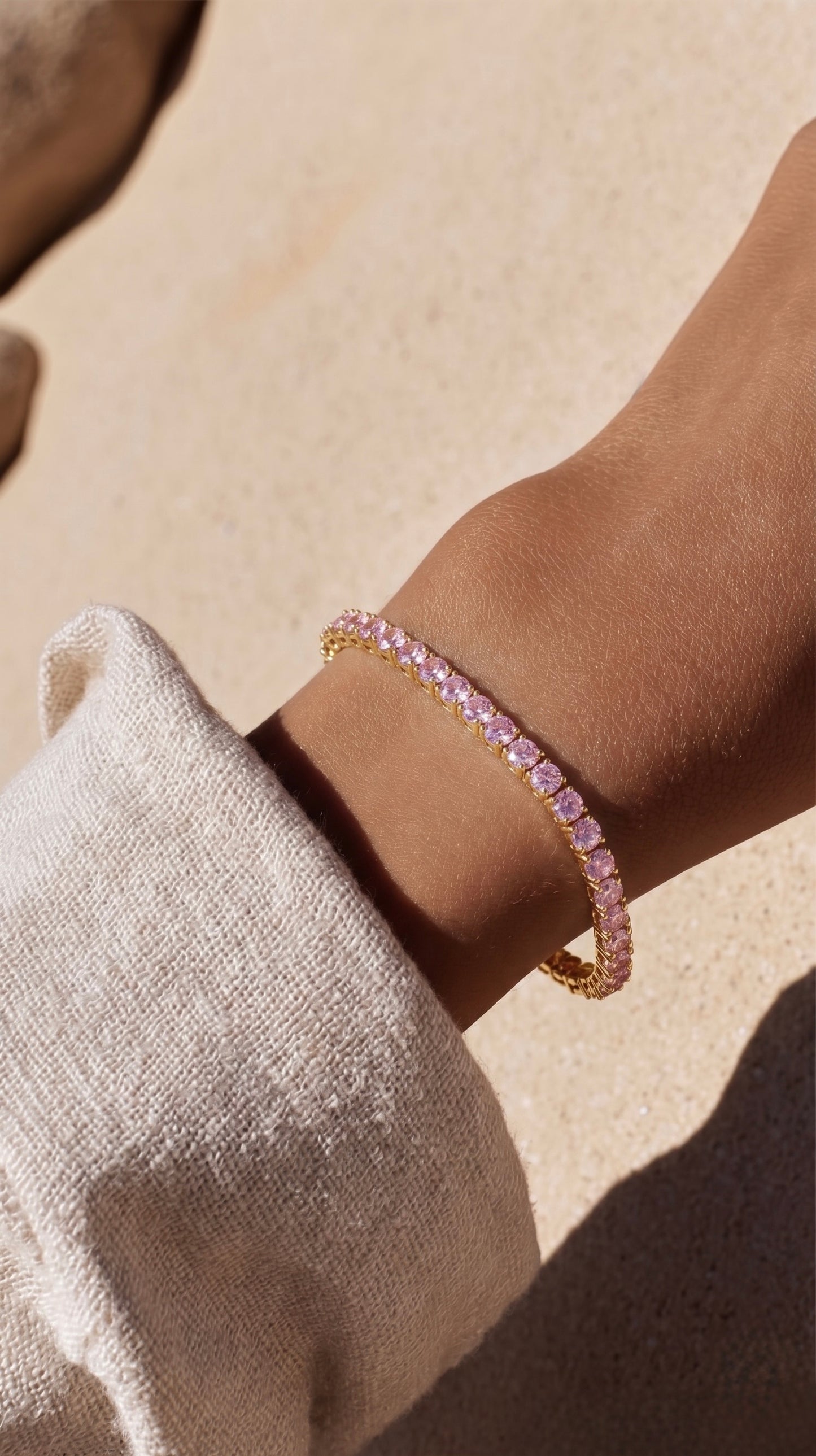 Pink TENNIS BRACELET