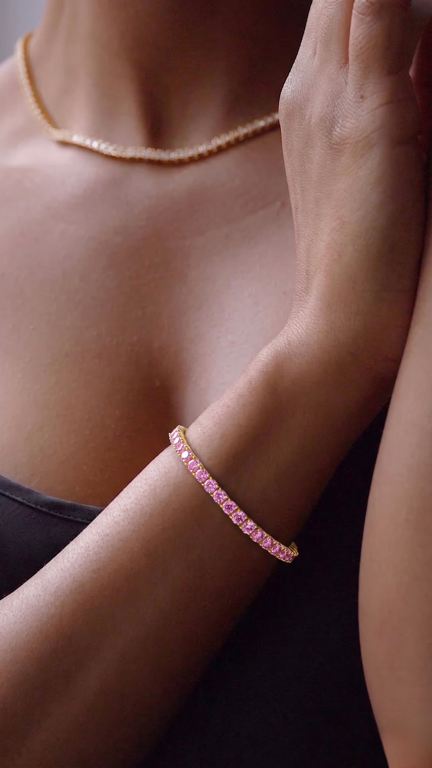Pink TENNIS BRACELET