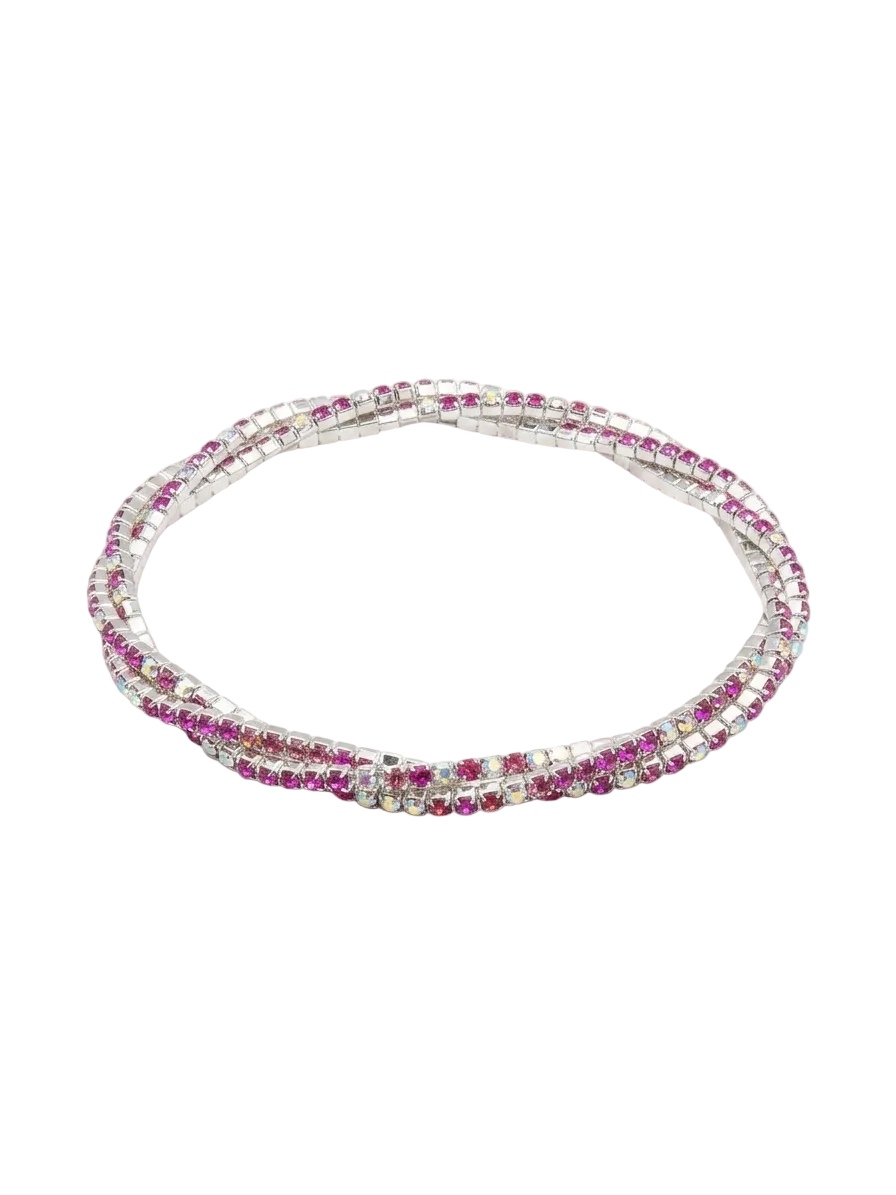 Triple tennis bracelet