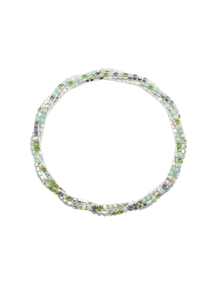 Triple tennis bracelet