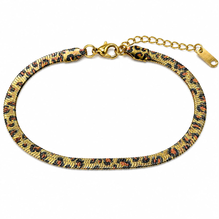 Cheetah print serpent bracelet