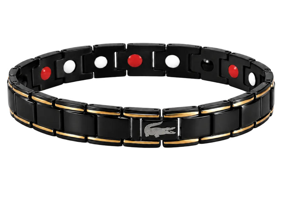Black and Gold lacoste bracelet