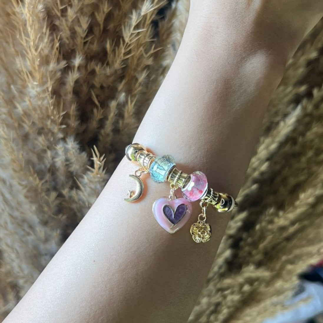 Summer heart bracelet
