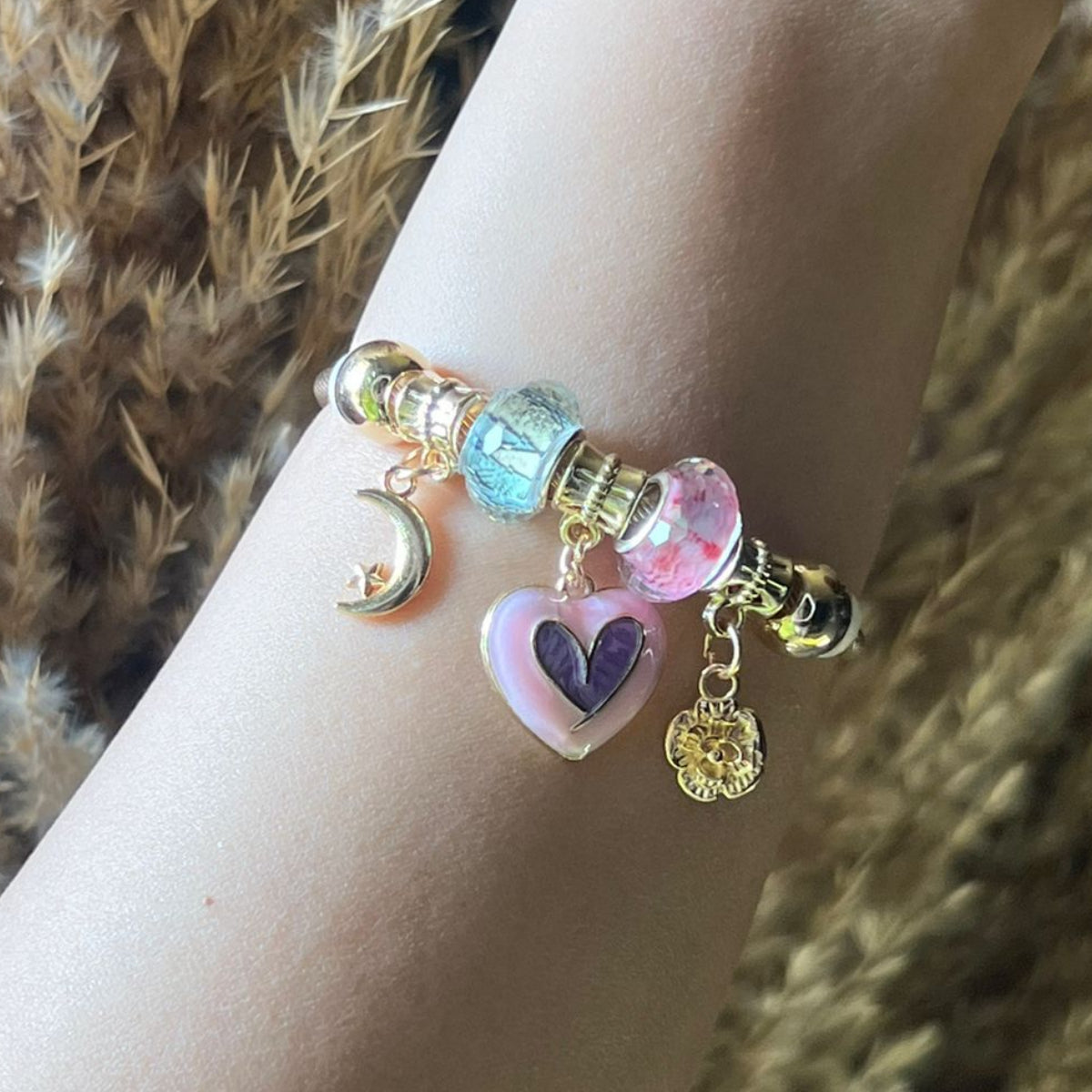 Summer heart bracelet