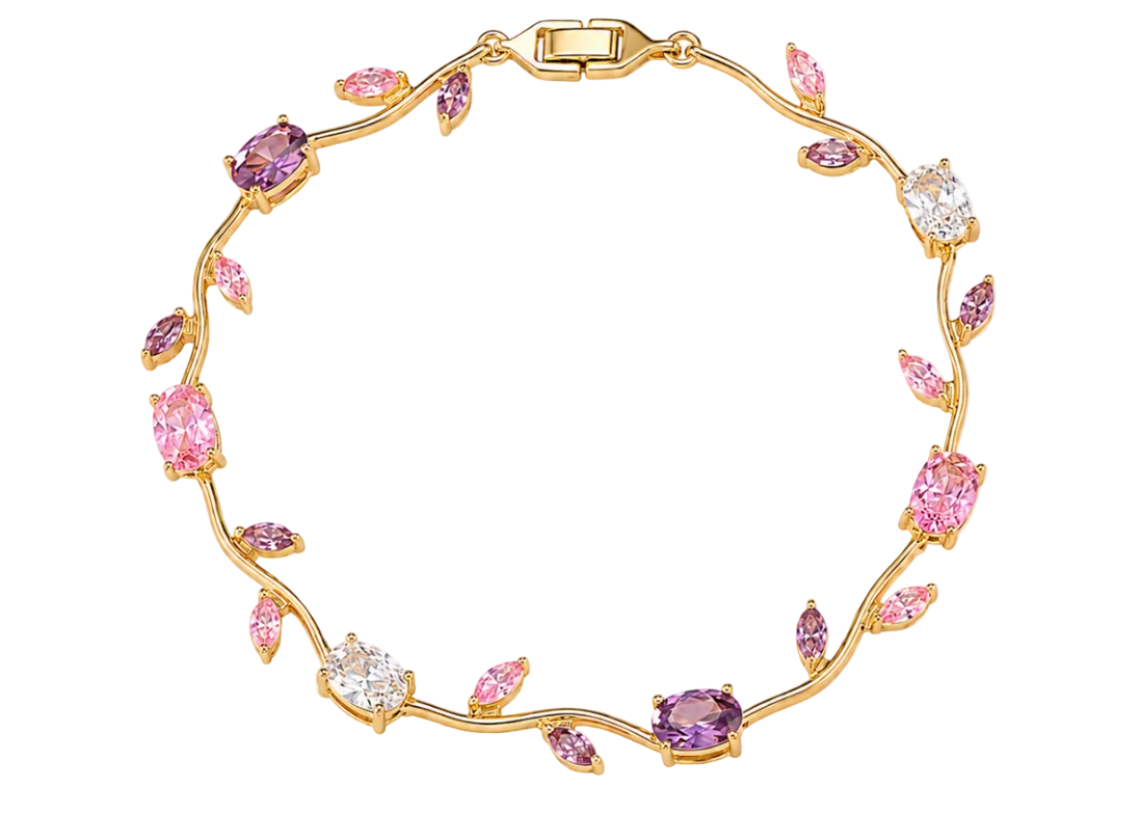 Tulip Bracelet - Pink & Purple