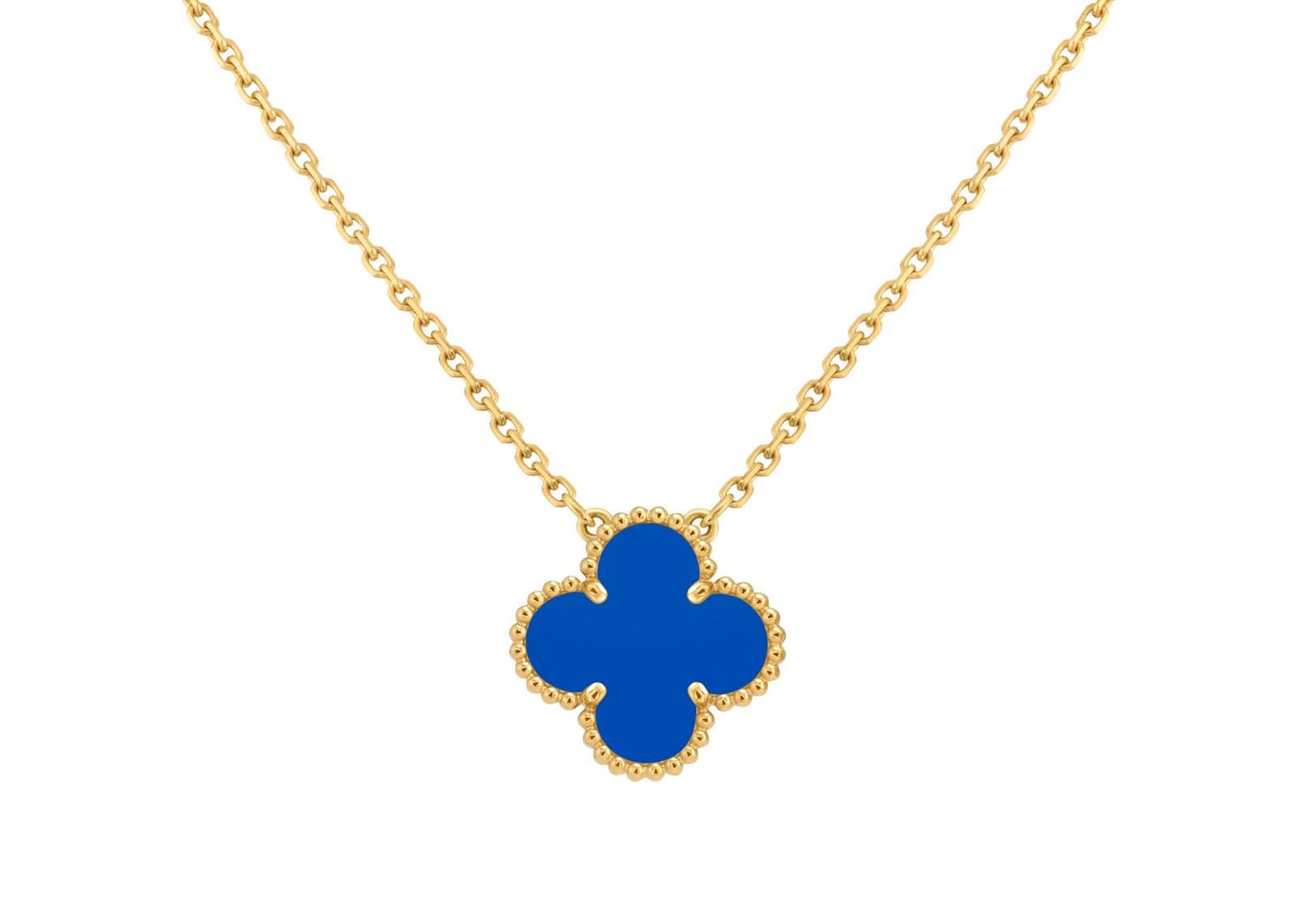 Single Van Cleef Necklace - Blue