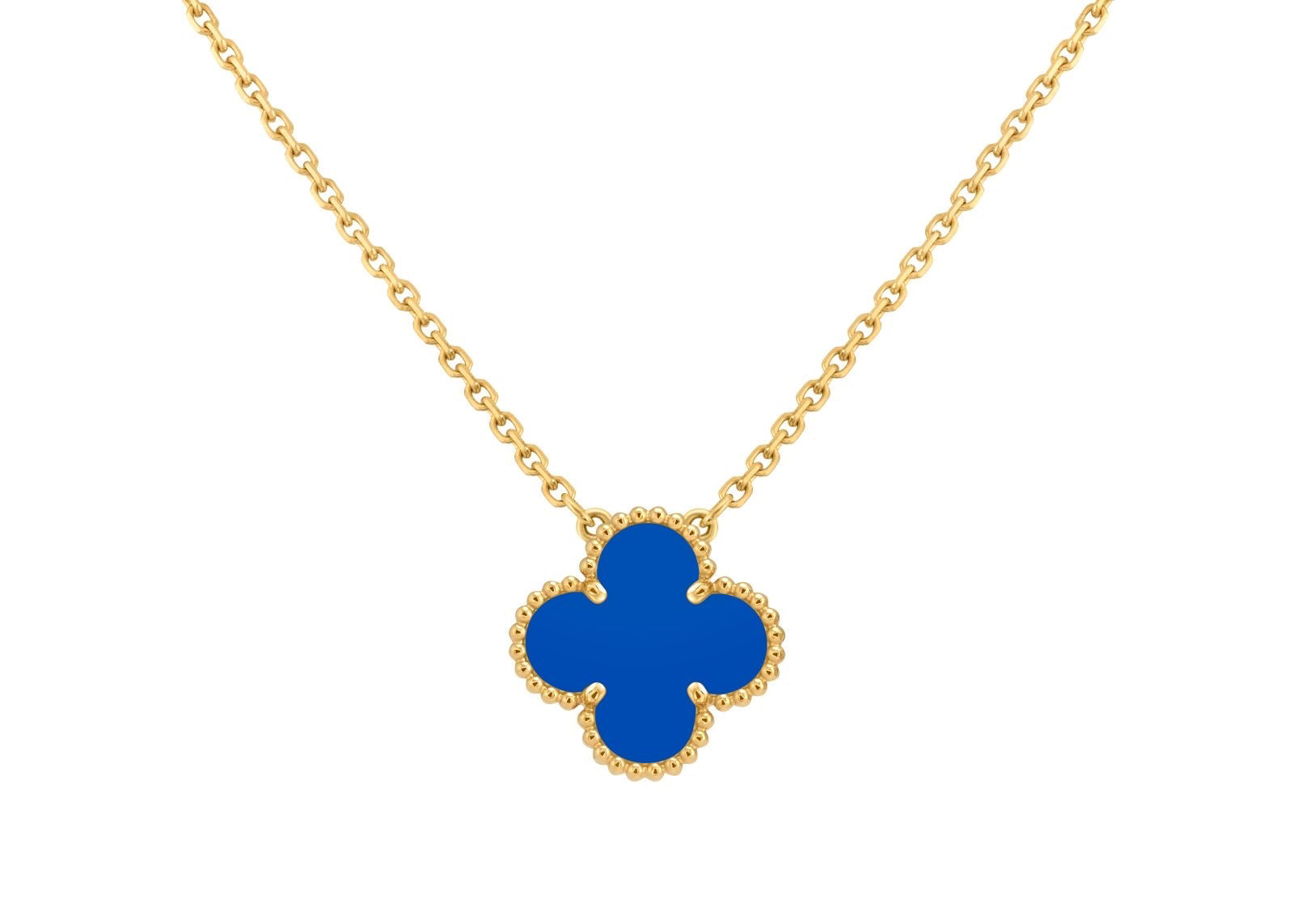 Single Van Cleef Necklace - Blue