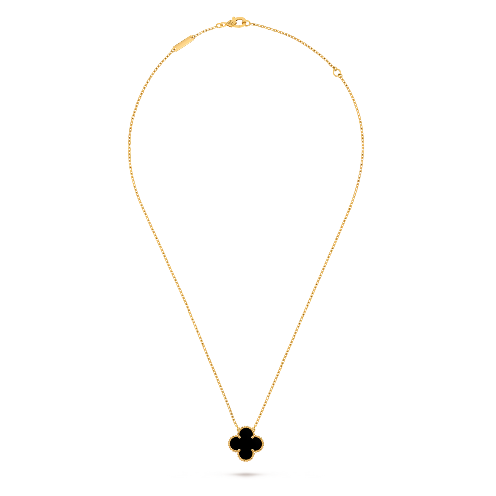Single Van Cleef Necklace - Black