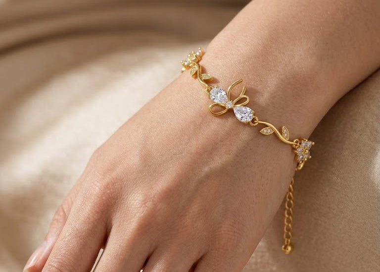 Ribbon Bracelet - Gold