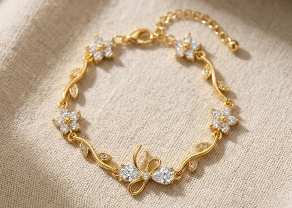 Ribbon Bracelet - Gold